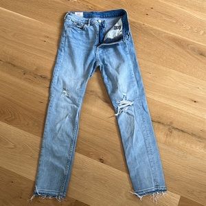 Gap women’s jeans.  Cigarette high rise. Size 0